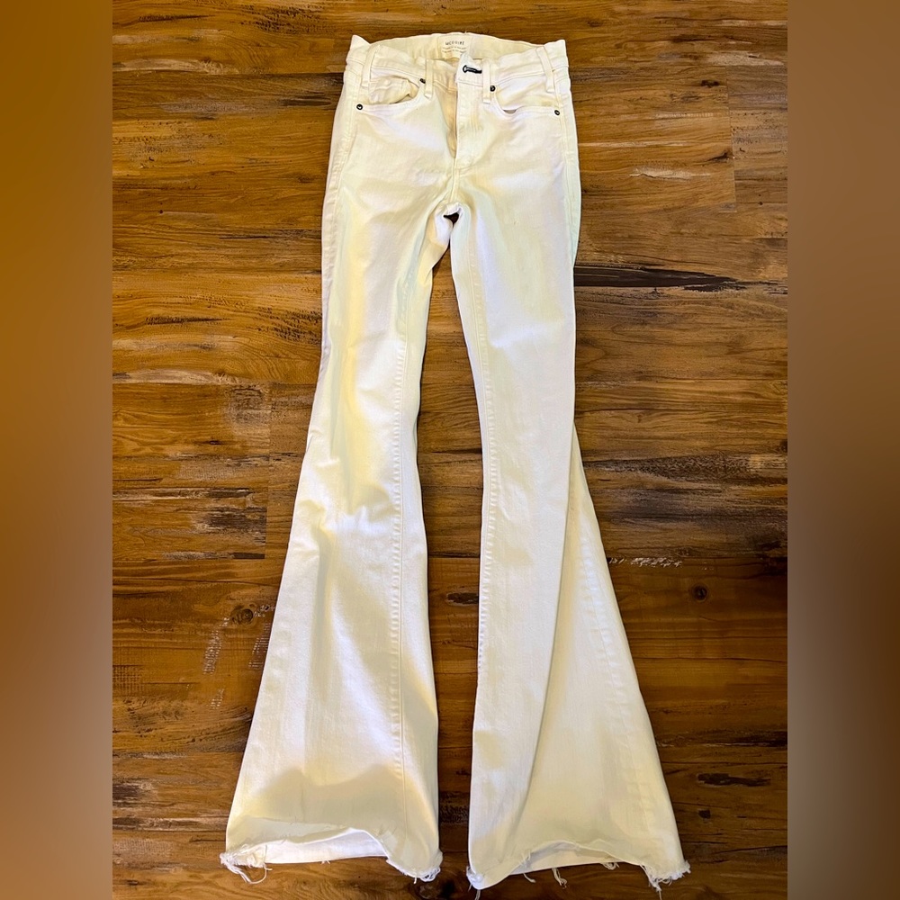 McGuire white flare jeans